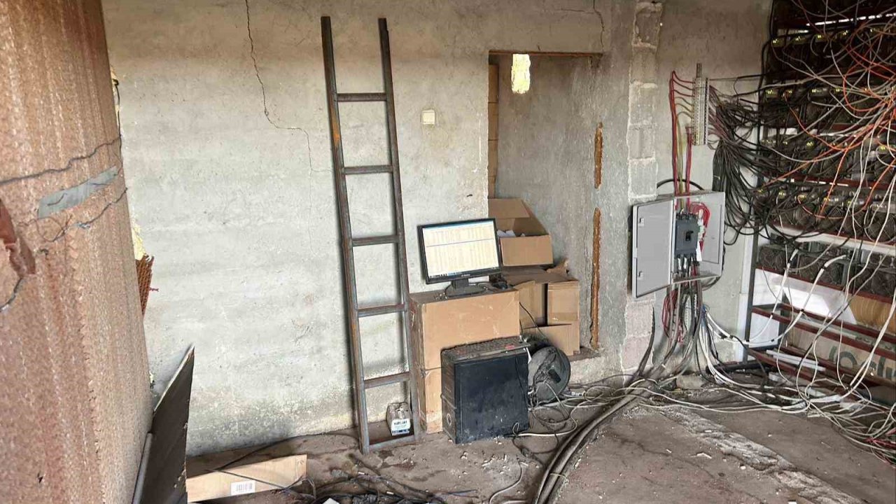 Şanlıurfa’da kripto para üreten depoya baskın: 1 gözaltı