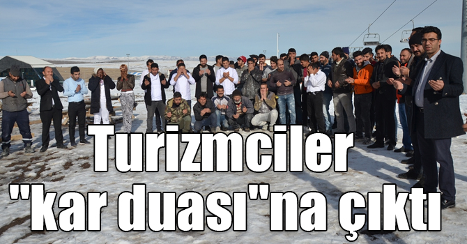 Cıbıltepe'de sezon açılamayınca turizmciler "kar duası"na çıktı