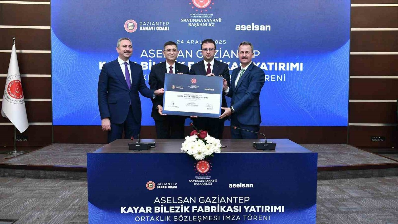 Aselsan Gaziantep Kayar Bilezik Fabrikası İçin Ortaklık İmza Töreni Gerçekleştirildi