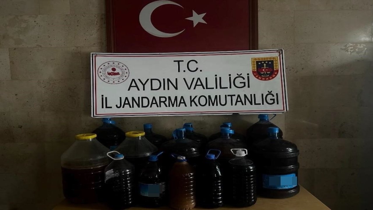 Germencik’te 202 litre kaçak alkol ele geçirildi