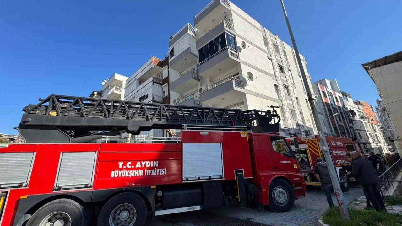 Söke’de evin aspiratöründen çıkan yangın korkuttu