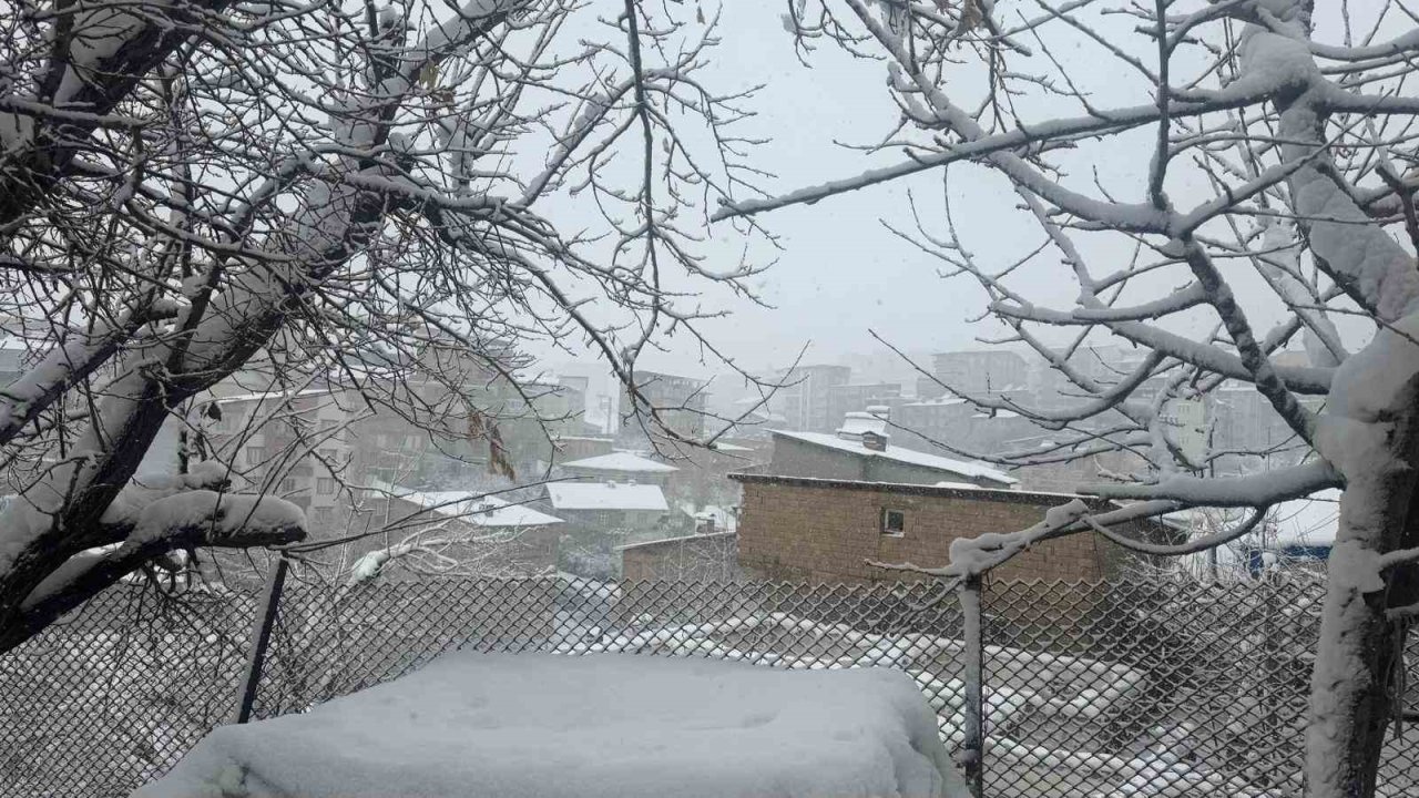 Hakkari’de kar ve fırtına etkisini sürdürüyor