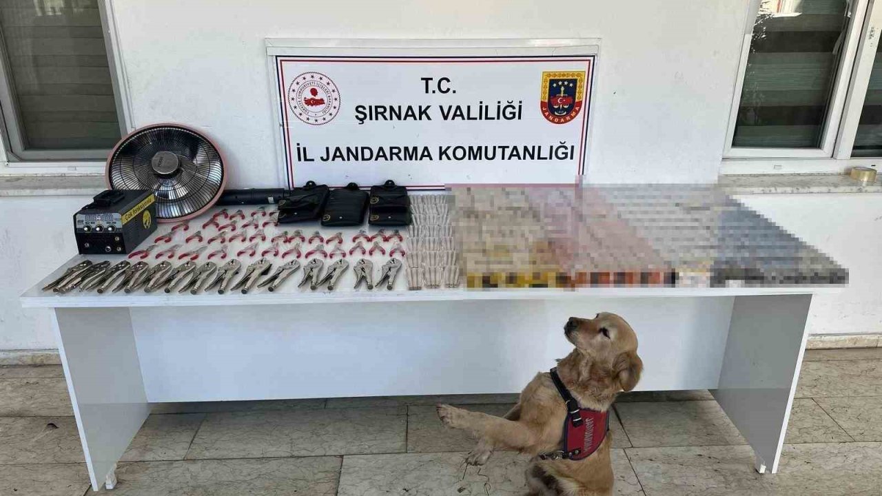 Şırnak’ta jandarmadan kaçakçılık operasyonu: 27 milyon liralık kaçak malzeme ele geçirildi