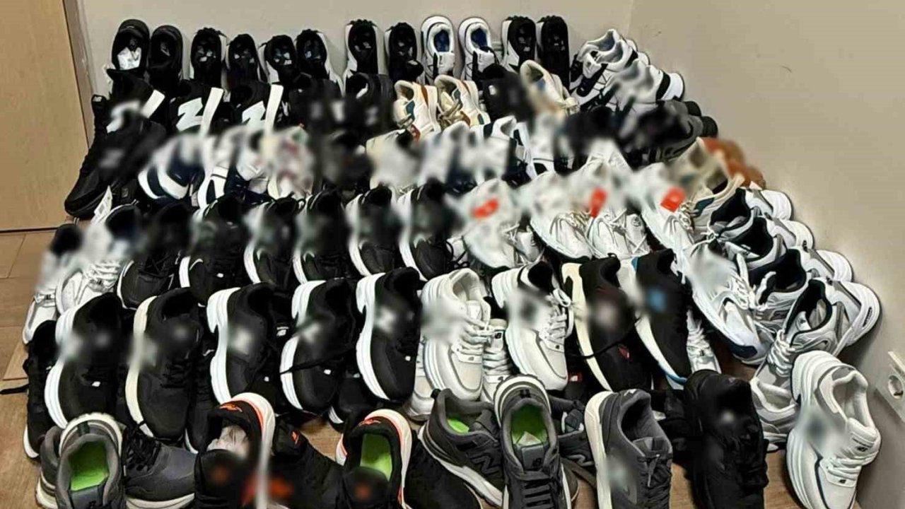 Polis 60 çift imitasyon ayakkabı ele geçirdi