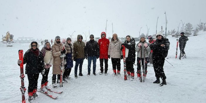 Bartın üniversitesi öğrencileri Sarıkamış’ta kış sporları eğitimi aldı