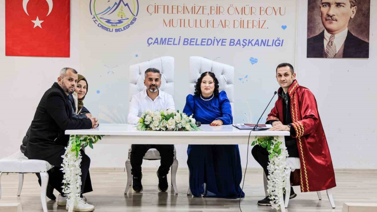 Çameli’de 2025 yılının son nikâhı kıyıldı