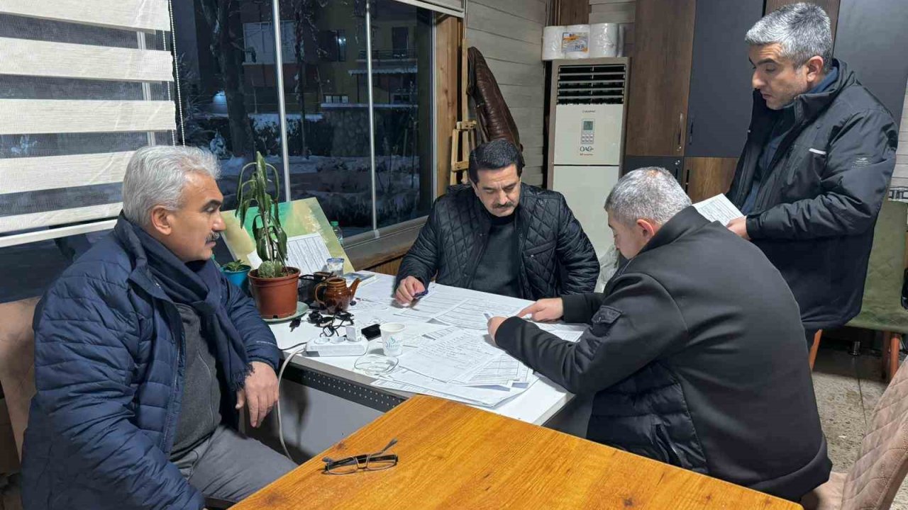 Battalgazi Belediyesi gece boyu sahadaydı