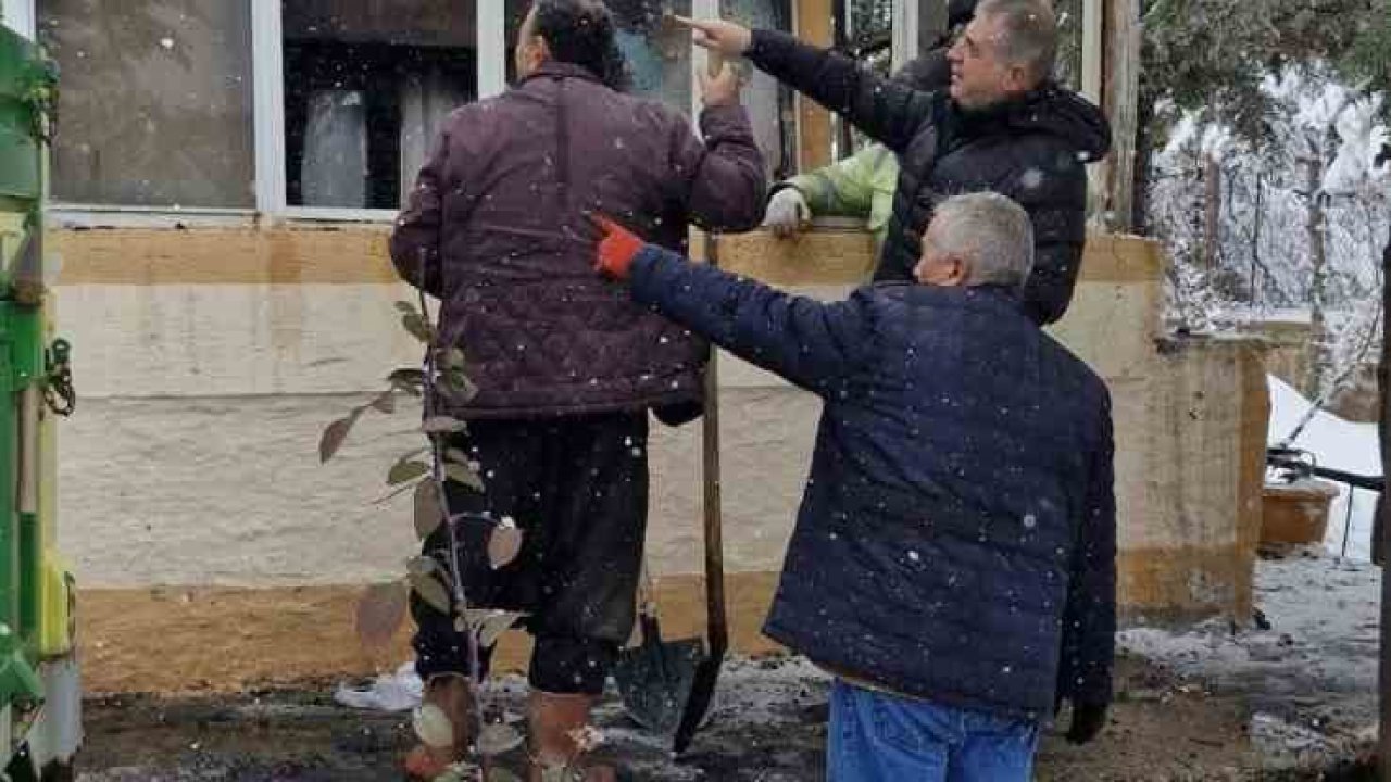 Tomarza’da yangın