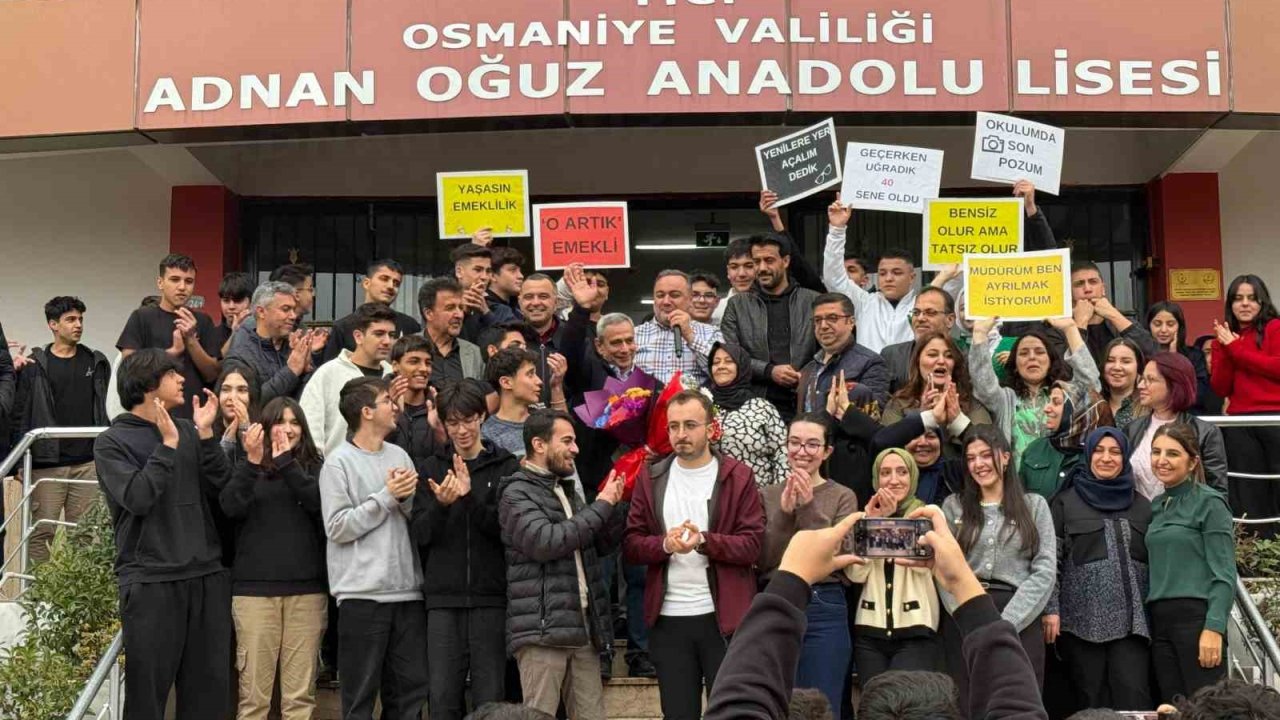 Osmaniye’de 40 yıllık meslek hayatı alkışlarla taçlandı
