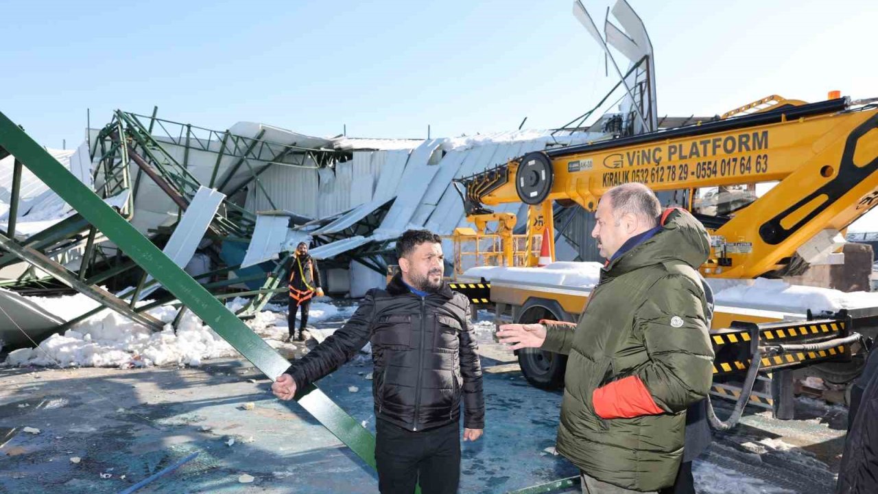 Başkan Gülpınar, hasar gören işyerlerini yerinde inceledi