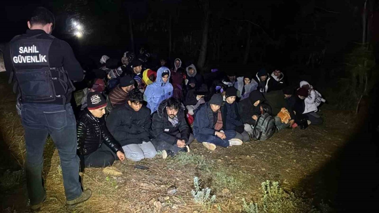 Fethiye’de 24’ü çocuk 58 düzensiz göçmen yakalandı