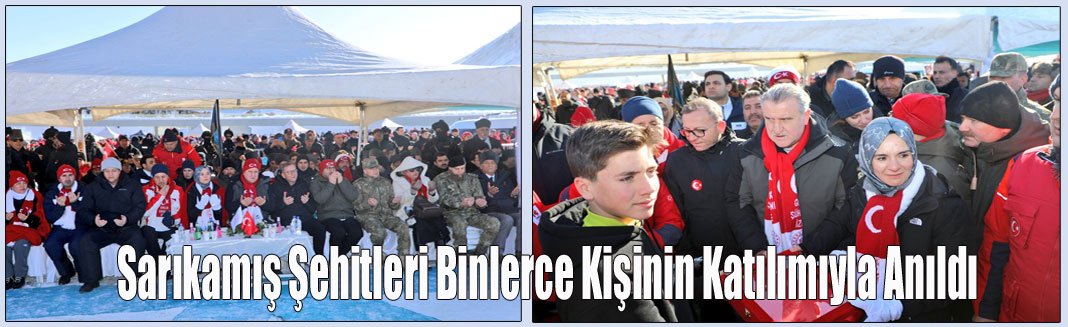 Sarıkamış Şehitleri Binlerce Kişinin Katılımıyla Anıldı