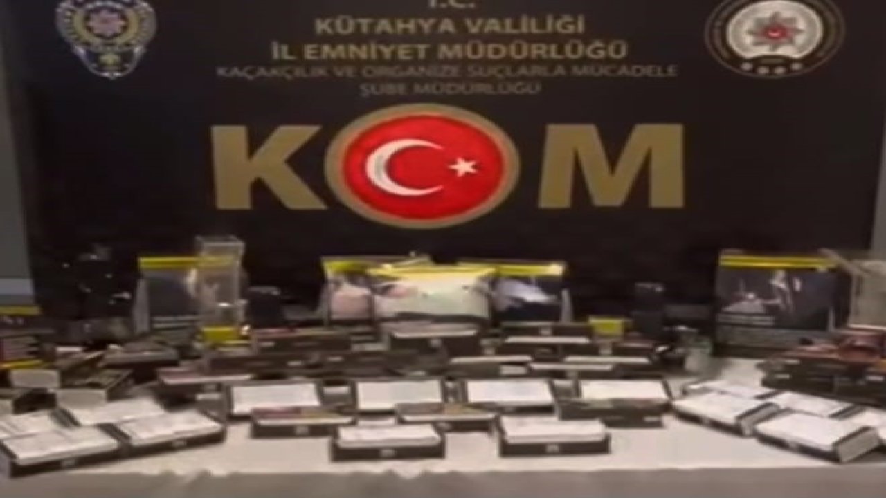 Kütahya’da kaçakçılığa darbe, 3 şüpheli gözaltına alındı