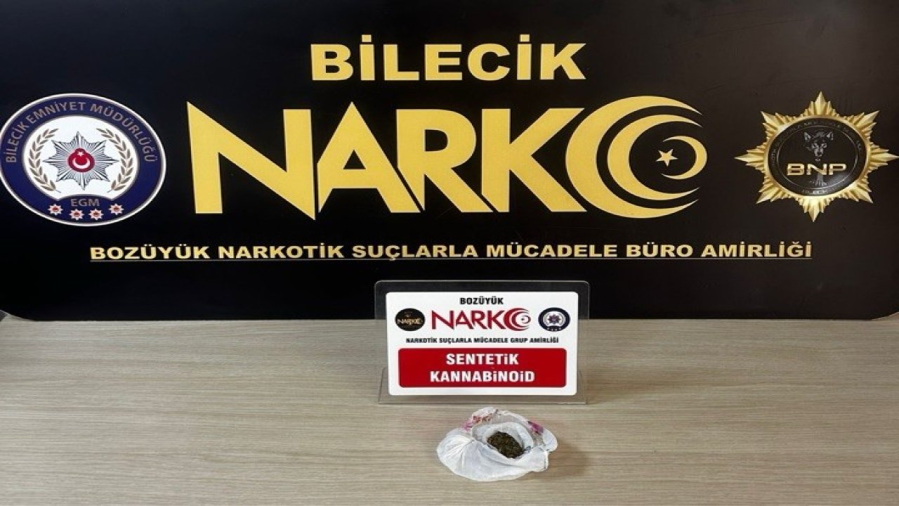 Bilecik’te uyuşturucu operasyonu: 1 gözaltı