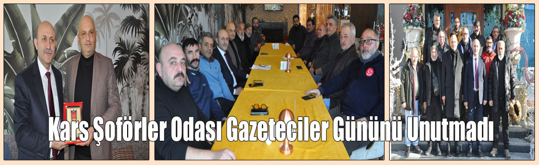 Kars Şoförler Odası Gazeteciler Gününü Unutmadı