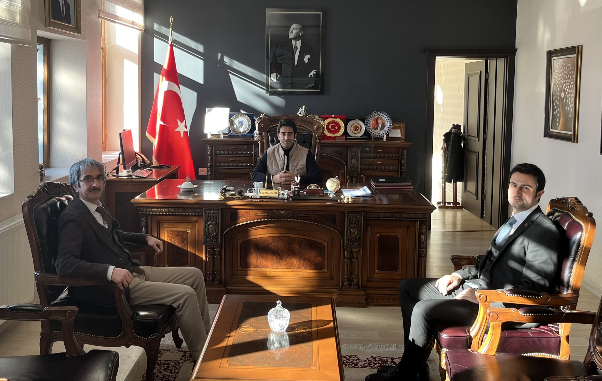 Aslantatar, denetimli serbestlik müdürü İpsuz’u ağırladı