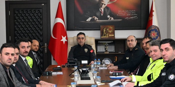 Kars Emniyetinde genel değerlendirme toplantısı