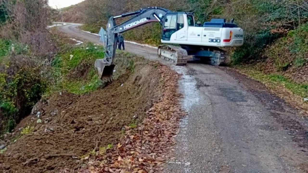 Sinop’ta heyelan önleme mesaisi