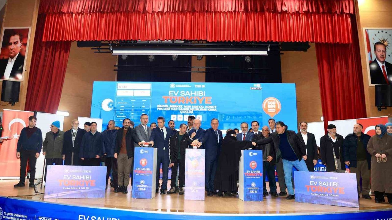 Bingöl’de TOKİ sosyal konutların kurası çekildi