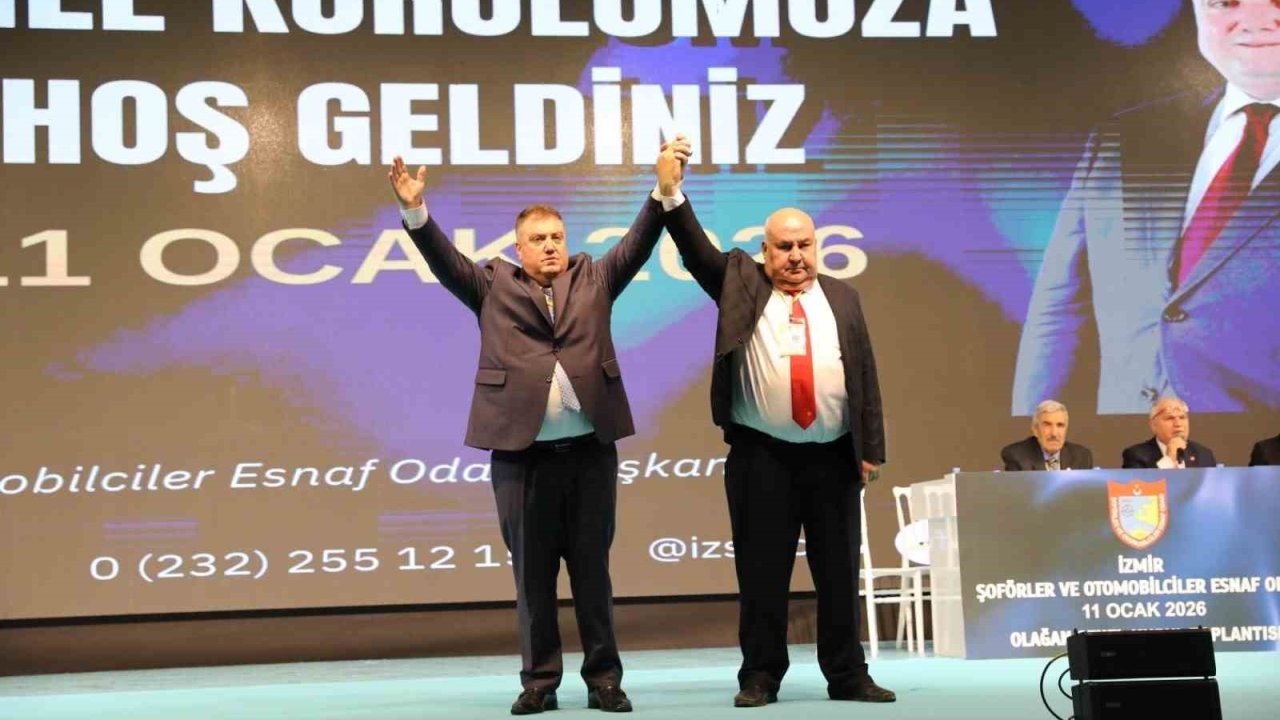 İzmir Şoförler ve Otomobilciler Esnaf Odası’nda Erkan Özkan güven tazeledi