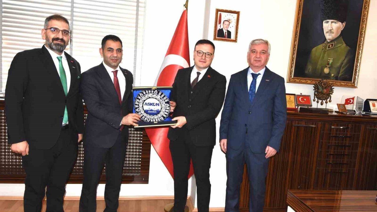 ASKON’dan Yakutiye Kaymakamı Kaldırım’a nezaket ziyareti