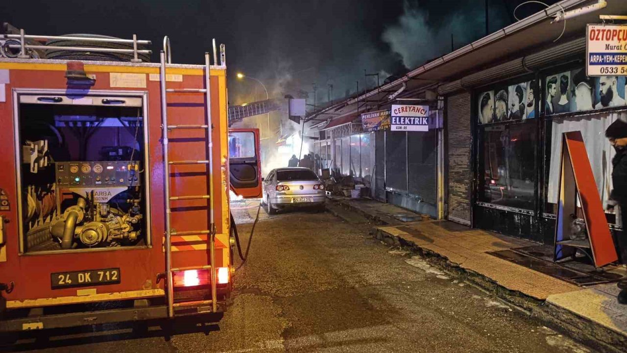 Erzincan’da ekmek fırınında yangın