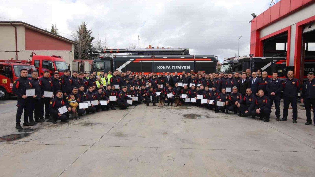 Konya İtfaiyesi 2025’te 15 bin 497 olaya müdahale etti