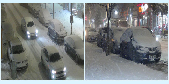 Kars’ta kar ve tipiden göz gözü görmüyor