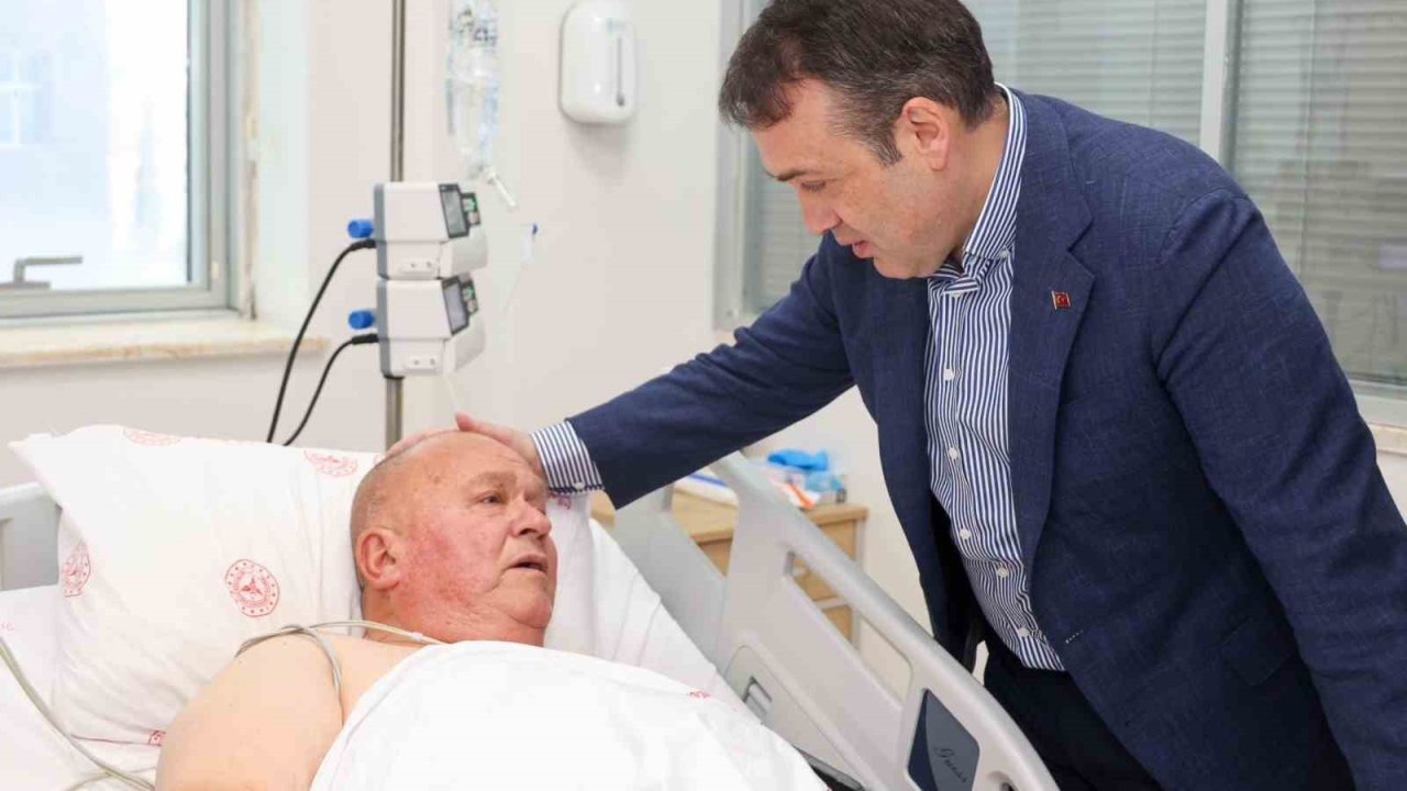 Vali Sözer’den muhtara geçmiş olsun ziyareti