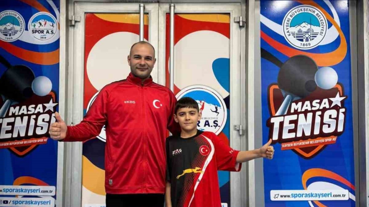 Kayserili sporcu, Masa Tenisi Millî Takımı’na çağrıldı