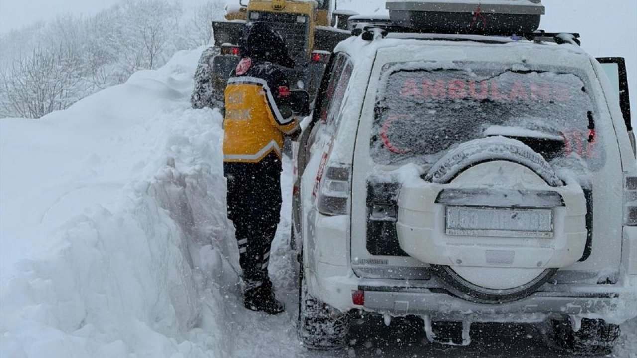 Rize’de kar nedeniyle 31 köy yolu ulaşıma kapandı