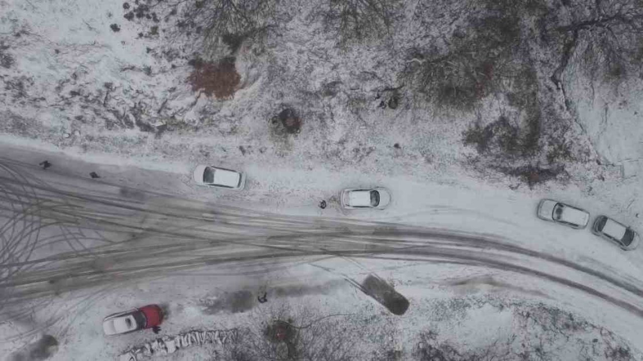 Balıkesir kar hasretini dağlarda dindirdi