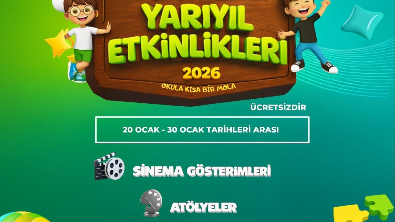 Çivril Belediyesi, yarıyıl tatiline özel sinema ve atölye etkinlikleri düzenliyor