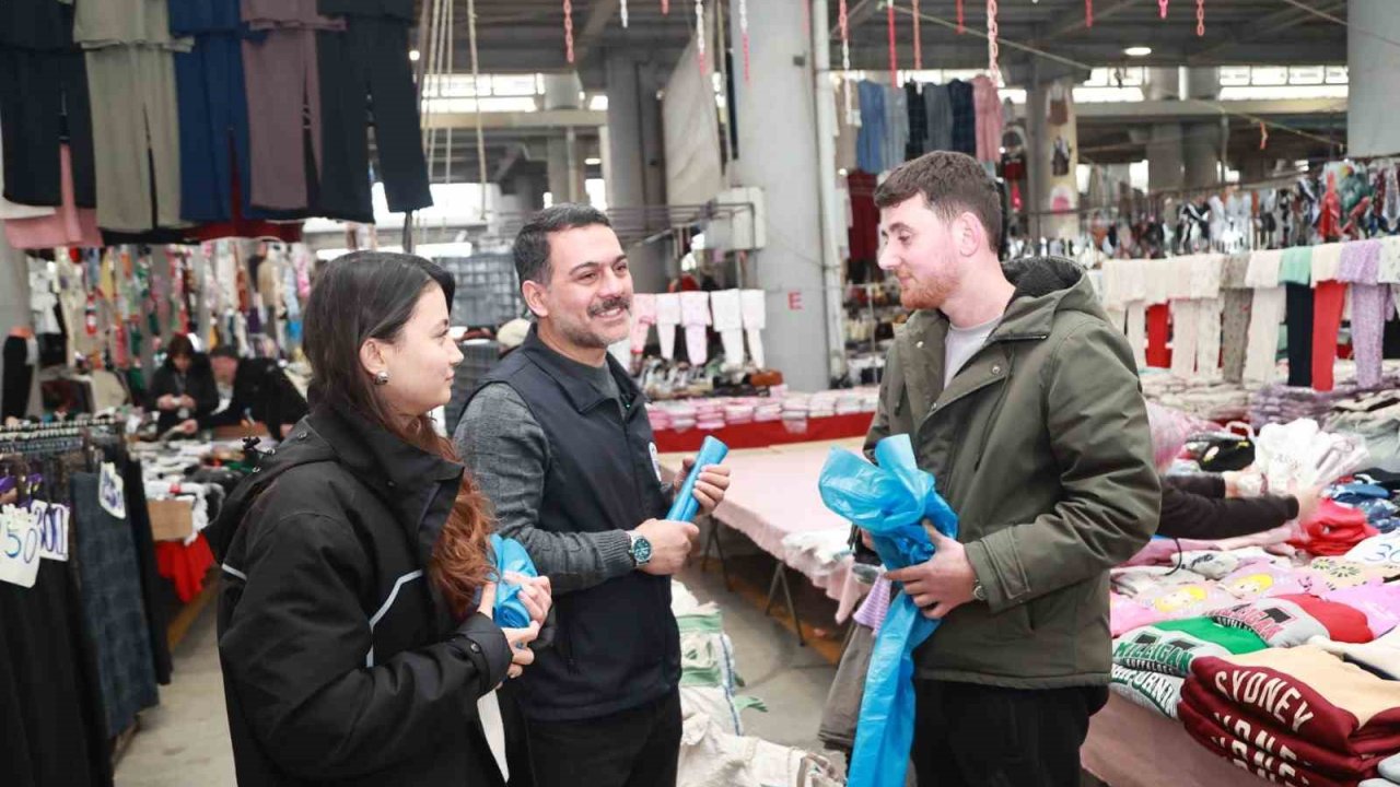 Gebze’de pazar yerlerinde "Atıksız Pazar" uygulaması başlatıldı