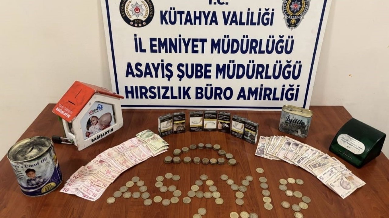 Kütahya’da 4 ayrı hırsızlık olayının şüphelisi saklandığı iş yerinin bodrumunda yakalandı