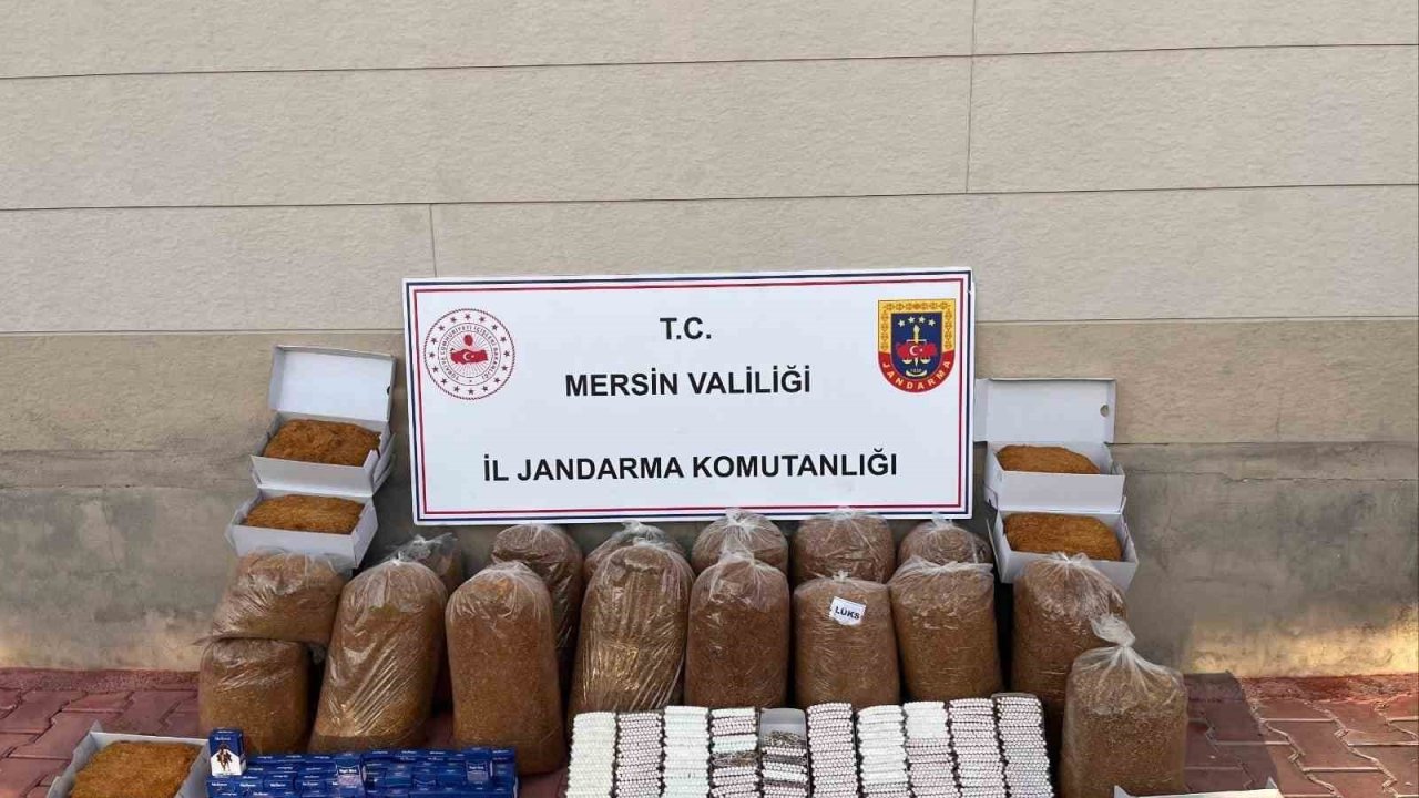 Mersin’de 13 bin 500 kaçak makaron ele geçirildi