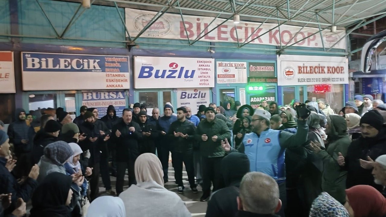 Bilecik’te umreciler kutsal topraklara uğurlandı