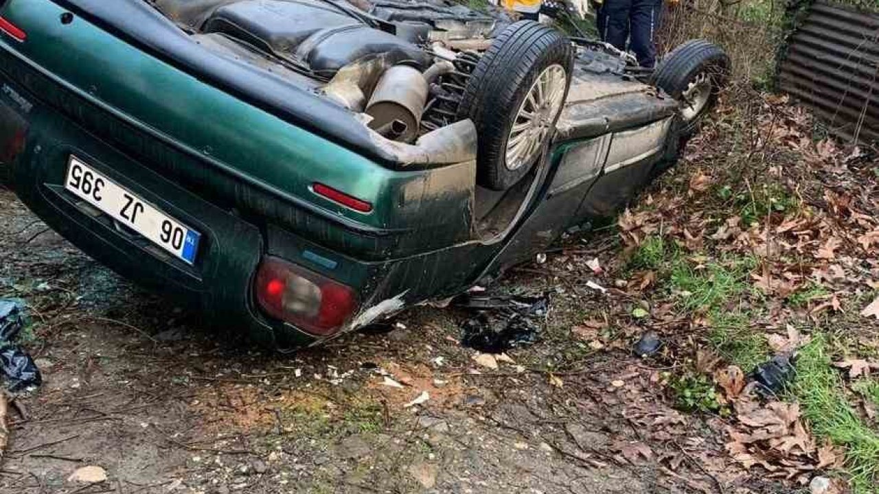 Kontrolden çıkan otomobil takla attı: 1 ölü