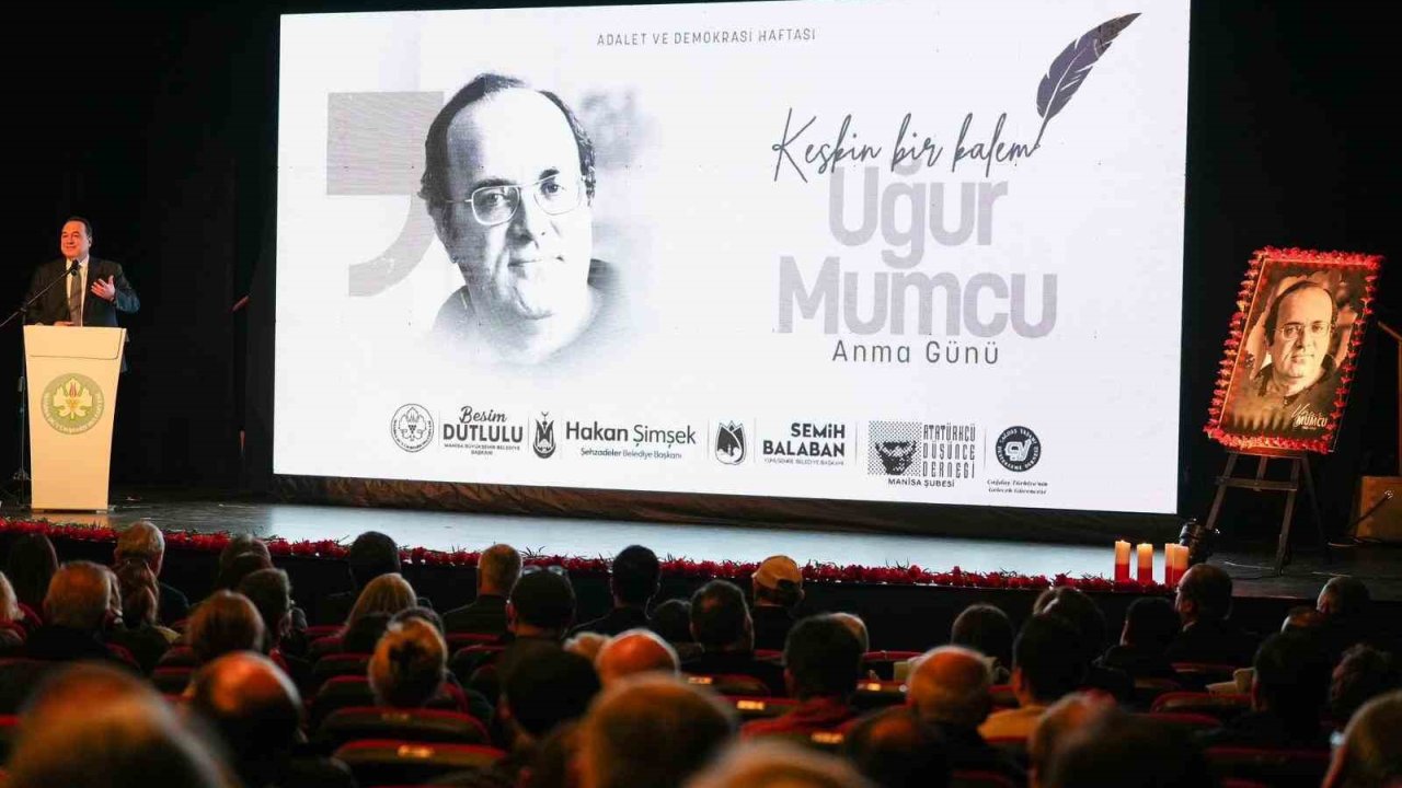 Gazeteciliğin keskin kalemi Uğur Mumcu Manisa’da anıldı