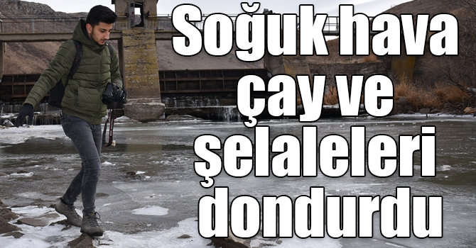 Doğu'da soğuk hava çay ve şelaleleri dondurdu