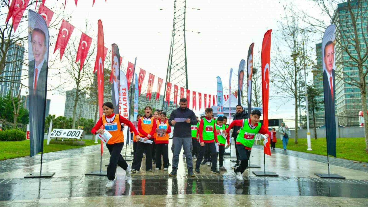 Esenyurt’ta Vadi Esenyurt Parkı’nda oryantiring heyecanı