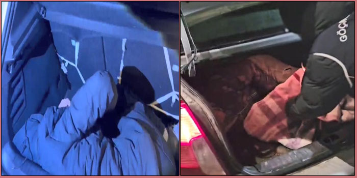 Kars’ta araçların bagajında 2 düzensiz göçmen yakalandı, 3 organizatör gözaltına alındı