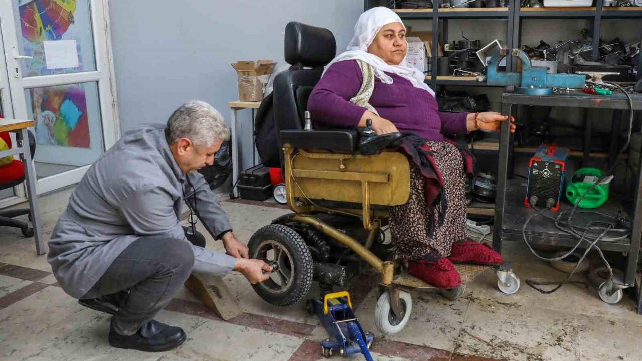 Tekerlekli sandalye tamir atölyesinde 600 engelliye ücretsiz hizmet