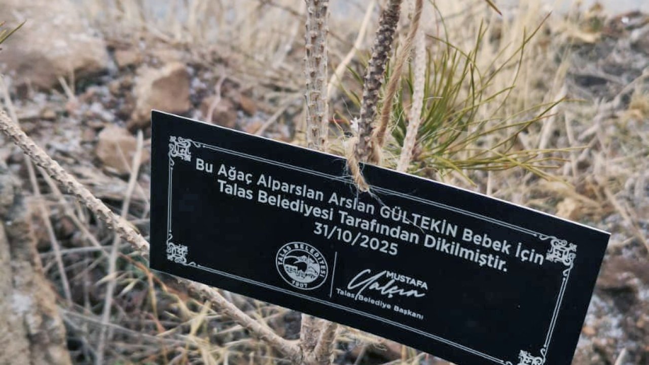 Talas Belediyesi’nden geleceğe nefes: Her bebek için bir fidan