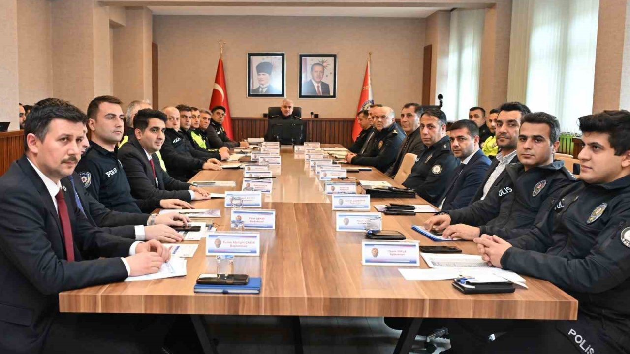 Asayiş değerlendirme toplantısı yapıldı