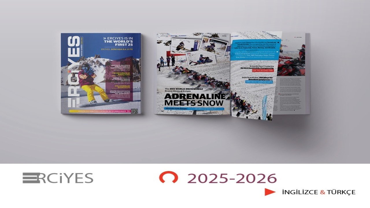 Kayseri’nin iki dilli tek turizm dergisi ‘Erciyes’ 10’uncu sayısı ile okurlarının karşısında