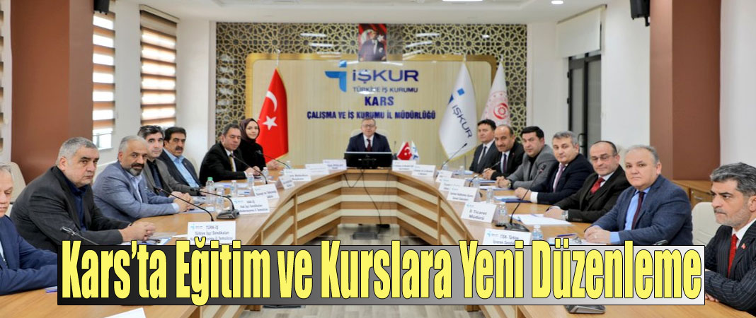 Kars İl İstihdam ve Mesleki Eğitim Kurulu, Ocak Ayı Olağan Toplantısını Gerçekleştirdi