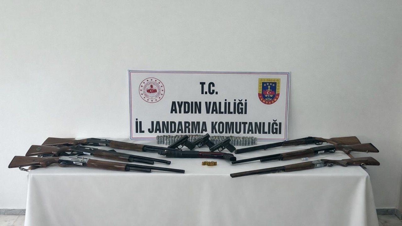 Didim’de ruhsatsız silah operasyonu