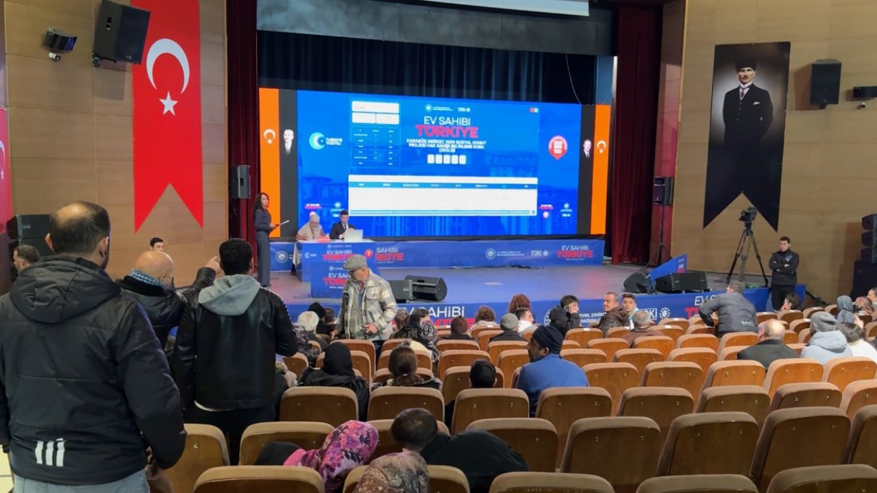 Karabük’te bin 600 konutun hak sahipleri kura ile belirlendi