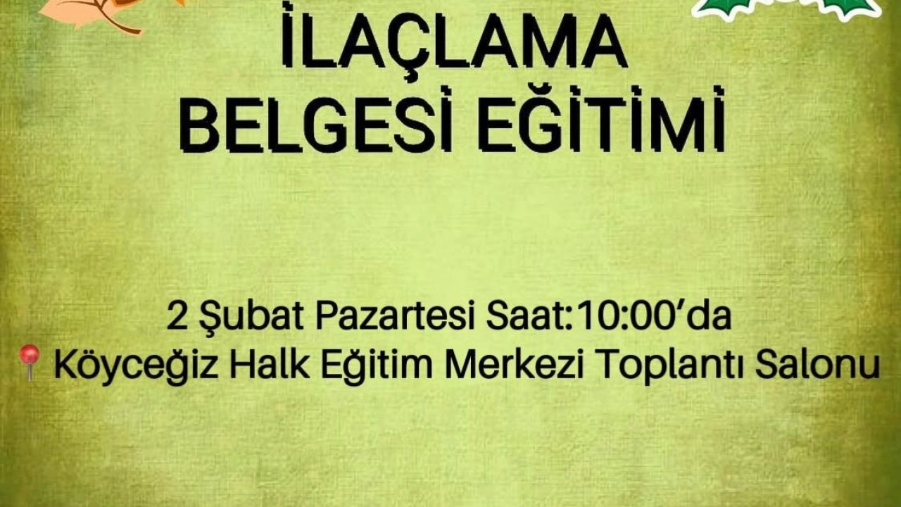 Köyceğiz’de üretici eğitimleri devam ediyor